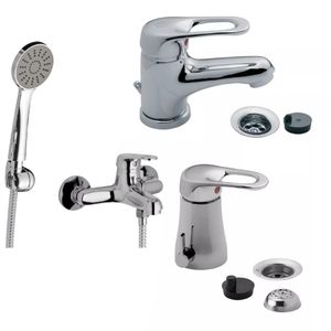 Combo Grifería Monocomando FV Arizona Lavatorio Bidet Ducha B1