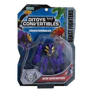  Muñeco Convertible Figura Beast Fighters Violeta