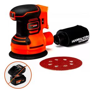 Lijadora Orbital Inalambrica 20v S/bat 125mm Hamilton Ult127