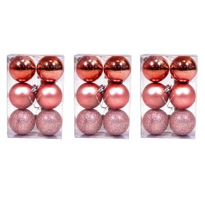 Set de 18 globos de 5cm Gold Rose 3 cajas x 6 un.