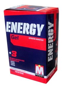Gel Energy Mervick Lab Sabor Frutos Rojos C/Cafeína X 12 Un.