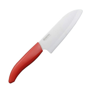 Cuchillo Santoku 14cm Rojo