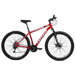 Bicicleta TopMega MTB Totem Aluminio R29 21VEL Rojo/Blanco Talle XL 1007670 