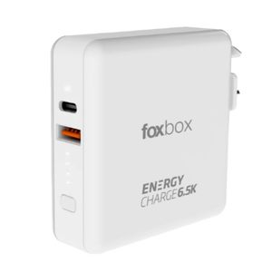 FOXBOX Energy Charge 6.5K - Cargador + Power Bank - Carga Inalámbrica - 2 en 1