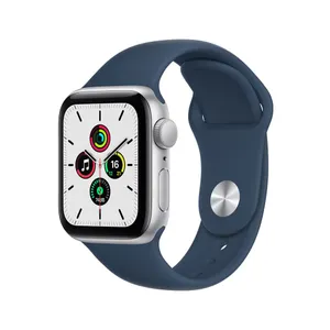 Apple Watch SE GPS 40mm Silver Aluminium Case Abyss Blue Sport Band