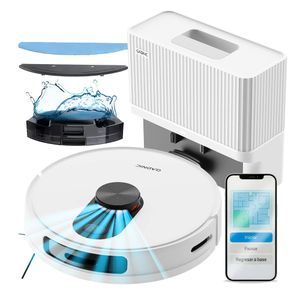 Aspiradora Trapeadora Robot Gadnic Con Base Carga Mapeo Inteligente