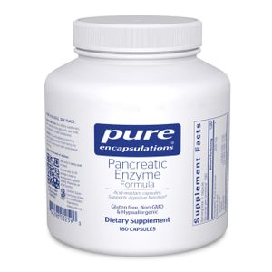 Suplemento: fórmula de enzimas pancreáticas Pure Encapsulations 180