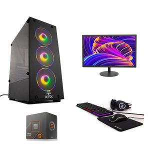 Pc Armada Gamer Amd Ryzen 5 8500g 16gb Ssd 960gb Monitor 19" Teclado Auricular C/mic Mouse Rgb