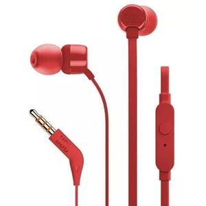 Auriculares In-Ear JBL TUNE 110 Auxiliar Color Rojo