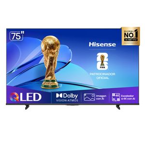Smart TV Hisense 75" 4K UHD QLED 75Q6QV