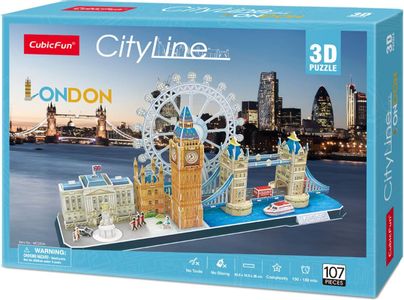 Cubic Fun Rompecabeza 3D Vista de la Ciudad Londres 107 Piezas