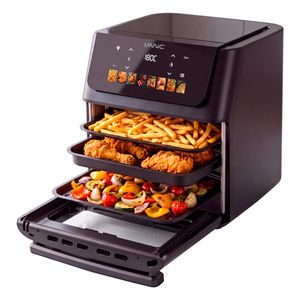 Freidora de Aire Sin Aceite Unnic Digital 12 Lts Airfryer 3 Niveles Programas de Cocción 1800W Antiadherente 