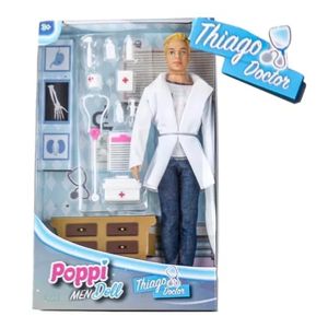 Muñeco Doctor THIAGO Con Accesorios Poppi Men Doll $11.3998 $10.399