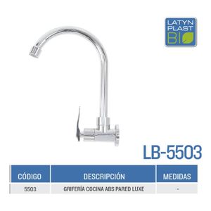 Griferia Lavatorio Pared Abs Latyn Plast Bio Lb-5503 Cromado
