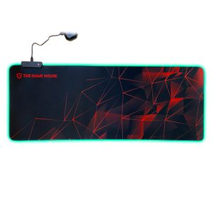 Mouse Pad Gamer XL con Luz Led RGB The Game House RedFlash