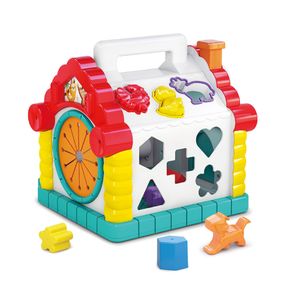 Hola Baby Playset Activity House Ordenador De Formas Con Musica Luces Cubic