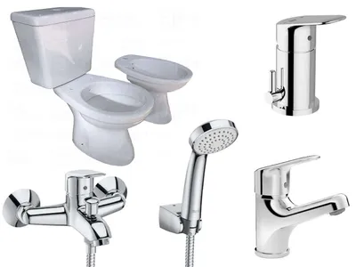 Juego Completo Roca Hall Inodoro Largo Mochila Apoyo Bidet