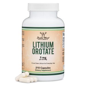 Orotato de litio de 5 mg, 210 cápsulas (probado