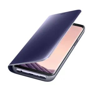 Cariñoso Ceniza activación Funda Samsung Clear View Standing Violeta para Galaxy S8