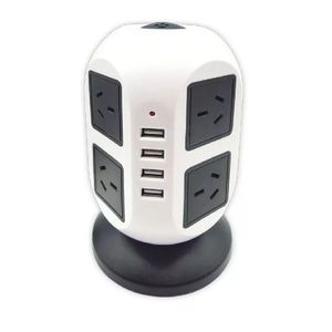 Zapatilla Prolongador 4 Usb 2.4a + 8 Tomas Cable 2 Mts Tbcin