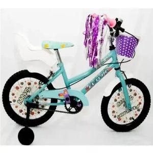 Bicicleta Infantil Futura R16 Nena Canasto Rueditas 4045