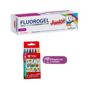 Gel Fluorogel Junior +7 años Gel Tutti Frutti 60g + Regalo