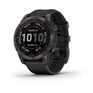 Garmin Smartwatch Fenix 7 Zafiro Solar DLC Ti negr S AM 47mm