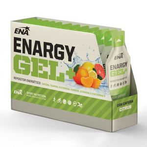 Ena Sport Enargy Gel + Cafeína Repositor Citrus x12 Unidades
