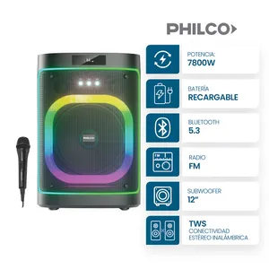 Sistema de Sonido Philco TP12000 7800 Watts