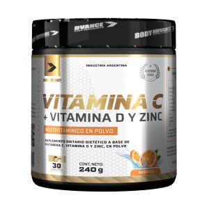 Vitamina C 240gr Sabor:Naranja Body Advance