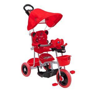 Triciclo Infantil con Toldo y Manija Lamborghini Rojo