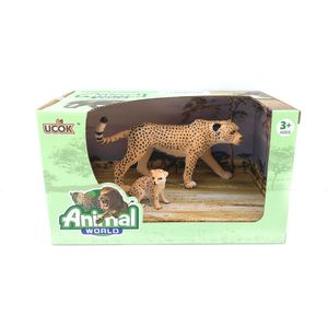Playsets Animal World Guepardo Pack x 2