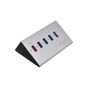 Hub USB 3.0 de 4 puertos + 1 QC 3.0 de carga rápida NISUTA - NSUH053Q