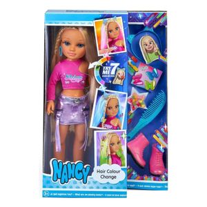 Muñeca Nancy Cabello Cambia De Color Con Accesorios