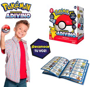 Pokemon Juguete 08 Cm Entrenador Adivino Juego Pokebola con Reconocimiento de Voz