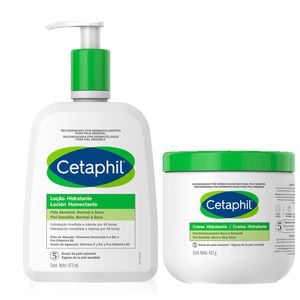 Cetaphil Set Emulsion Hidratante 473gr + Crema Piel Extra Seca 453gr