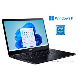 Notebook Acer 15,6” Celeron 4GB 128GB SSD Aspire 3 A315-34-C0WF