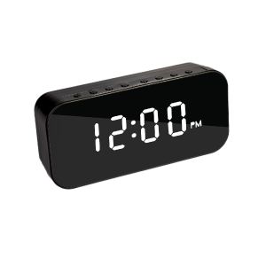 Reloj Despertador Y Parlante Suono Bluetooth Negro
