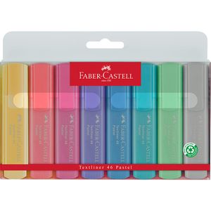 Set de Resaltadores de Colores Faber Castell Pasteles X8