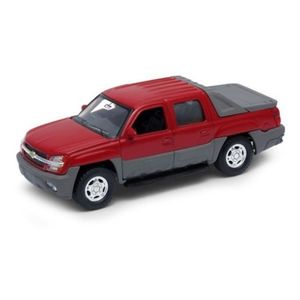 Welly 1:34 2002 Chevrolet Avalanche Rojo Camioneta 