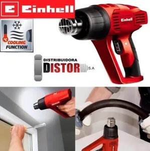 Pistola Calor 2000w Einhell Aire Caliente 3vel + 2 Boquillas