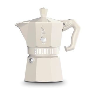 Cafetera Bialetti Moka Exclusive Italiana 6 Tazas Cream