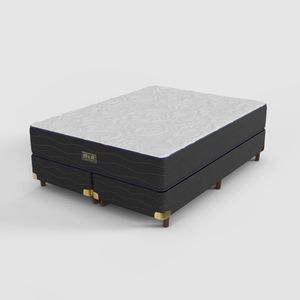 Conjunto Colchón de Resortes y Sommier King Luna del Sur Relax Hard 200x200 cm