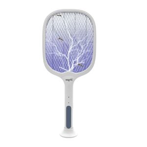 Raqueta matamosquitos con base y luz trampa UV 6 de luces NSRAEMIB - NISUTA