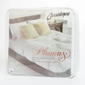 Acolchado de Plumas Queen Size Oro Blanco