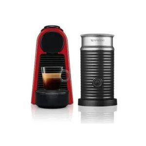 Nespresso Electro Cafetera Mini Essenza Roja + Aeroccino A3KD30-AR-RENE2.