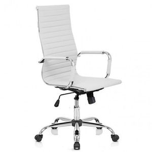 SILLA DE OFICINA GERENCIAL ALUMINIUM BLANCO