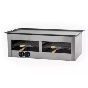 Carlitero Doble Acero Inox con Plancha Sol Real 138 Gev