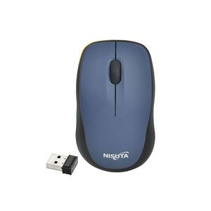 Mouse Mini Inalámbrico USB 1600DPI Nisuta NSMOW37A Azul