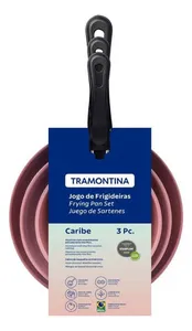 Juego De Sartenes Tramontina Antiadherente 3 Piezas – Elige Color (Libre De PFOA, Garantía Vitalicia)